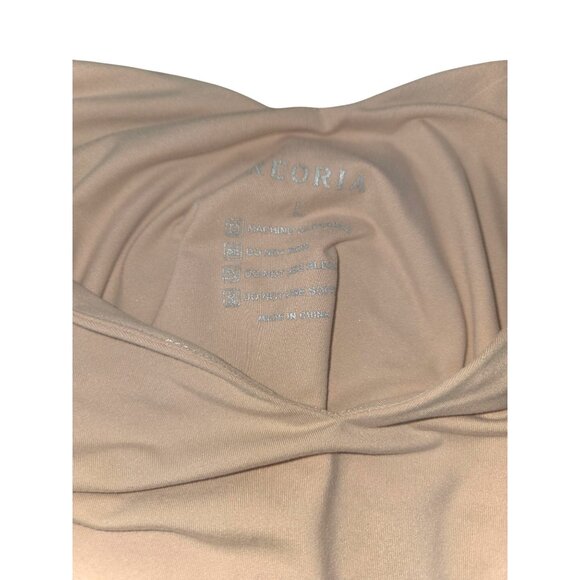 Reoria V-Neck Long Sleeve Crop Top*Cream*L*NWOT*Sexy*Sissy*Cosplay*Halloween - Picture 8 of 10